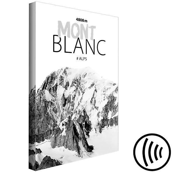 Leinwandbild Mont Blanc (1 Part) Vertical XXL günstig online kaufen