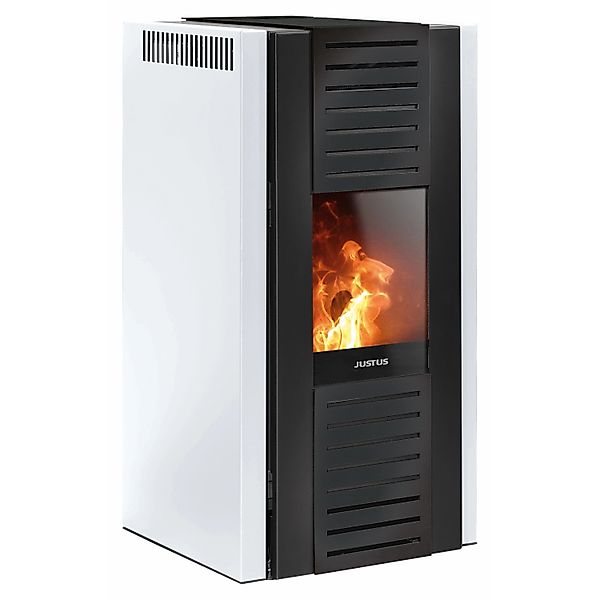 Justus Pelletofen Sirkos Aqua 2.0 Sirkos Aqua 2.0 Stahl Seidenweiß 9,4 kW günstig online kaufen