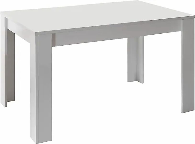 Home affaire Esstisch "Basic 137x90x79 cm (BxTxH), Esszimmertisch Weiss Hoc günstig online kaufen