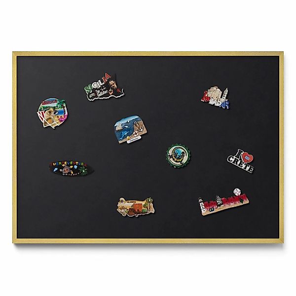 Tulup Magnettafel Magnetboard Metall Bedruckt Farbe Schwarz 100x70 cm Wand- günstig online kaufen