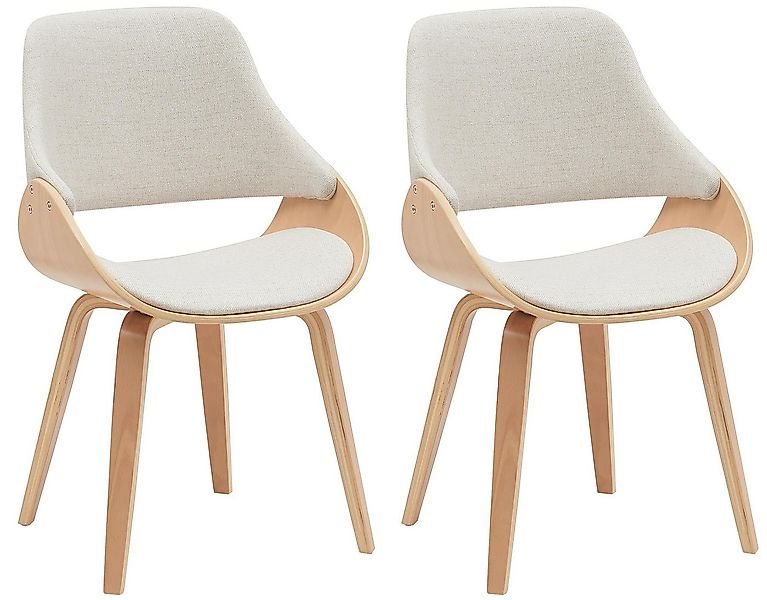 CLP Esszimmerstuhl Vangale (2er Set, 2 St), gepolstert mit Arm- und Rückenl günstig online kaufen