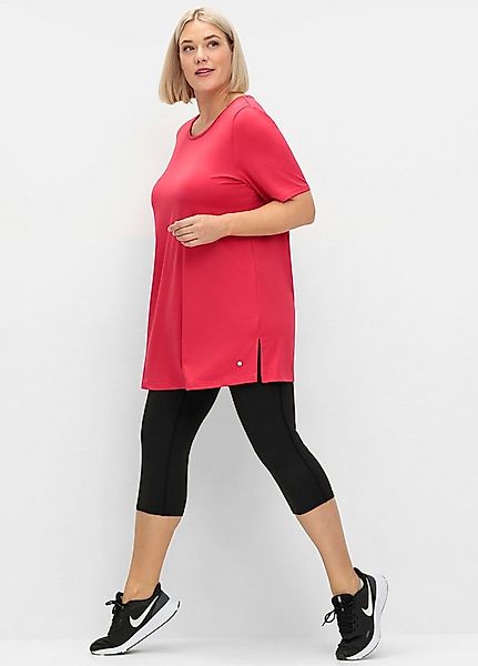 Sheego Trainingsshirt Longshirt Kurzarm günstig online kaufen