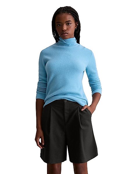 Marc O'Polo DENIM Rollkragenpullover aus softem Schurwolle-Viskose-Mix günstig online kaufen