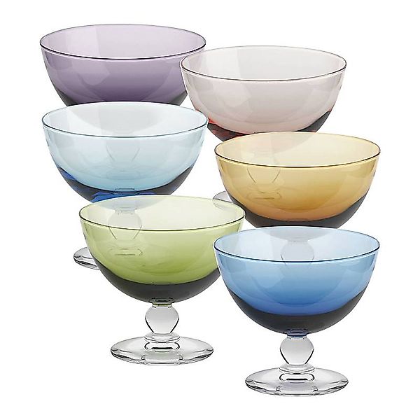Eisschale Eisbecher Dessertschale 6er-Set sortiert Piccolo Colori 280ml Gel günstig online kaufen