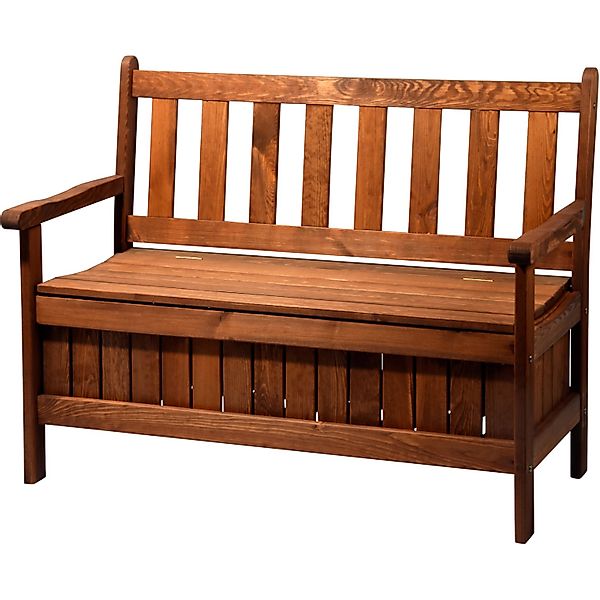 Dobar Gartenbank 2-Sitzer Kiefernholz geölt Braun 89 x 115 x 58 cm FSC® günstig online kaufen