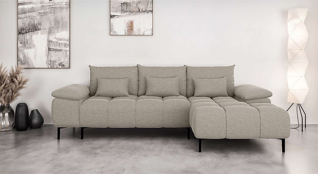 Home affaire Ecksofa "DROMARA Schlafsofa mit Bettkasten, Maße: B/T/H 277/14 günstig online kaufen