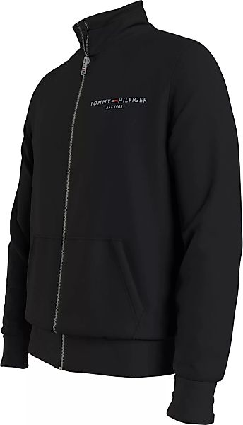Tommy Hilfiger Sweater TOMMY LOGO ZIP THRU STAND COLLAR mit Reißverschluss günstig online kaufen