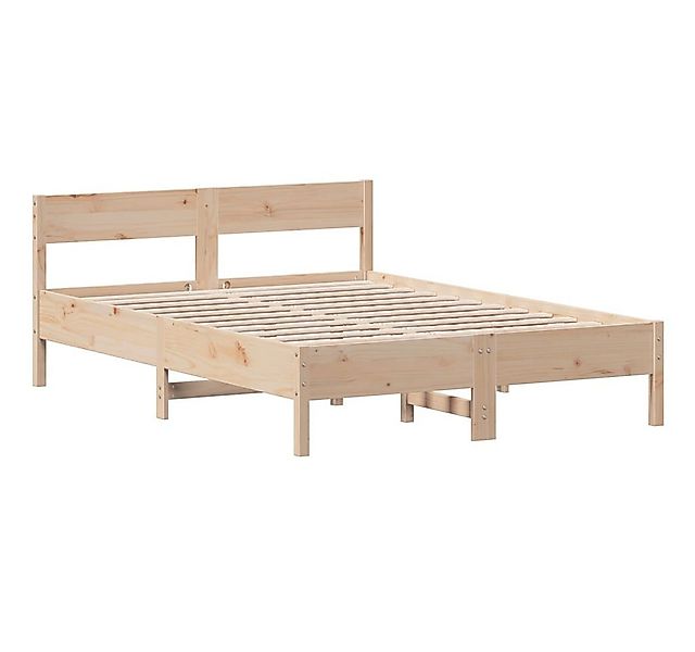 vidaXL Bett Massivholzbett ohne Matratze 140x200 cm Kiefernholz günstig online kaufen