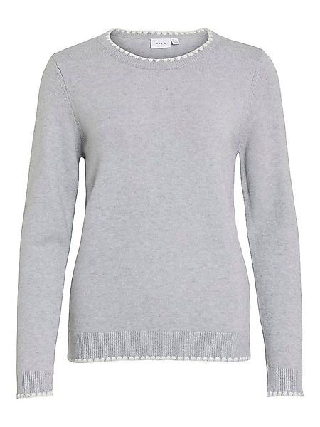 Vila Rundhalspullover VIRIL O-NECK L/S DETAIL günstig online kaufen