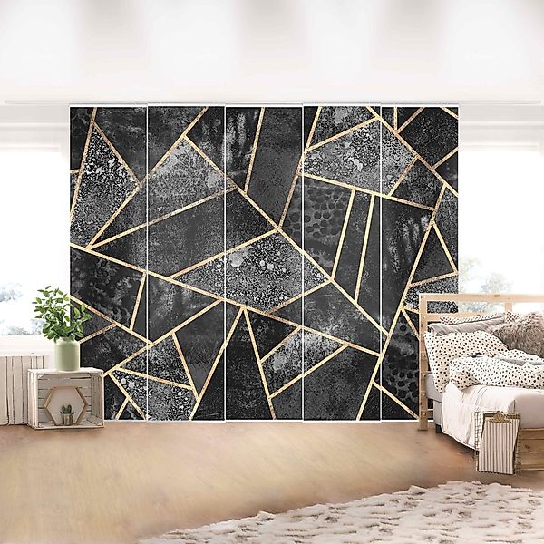 Bilderdepot24 Schiebegardine modern Flächenvorhang blickdicht Graue günstig online kaufen