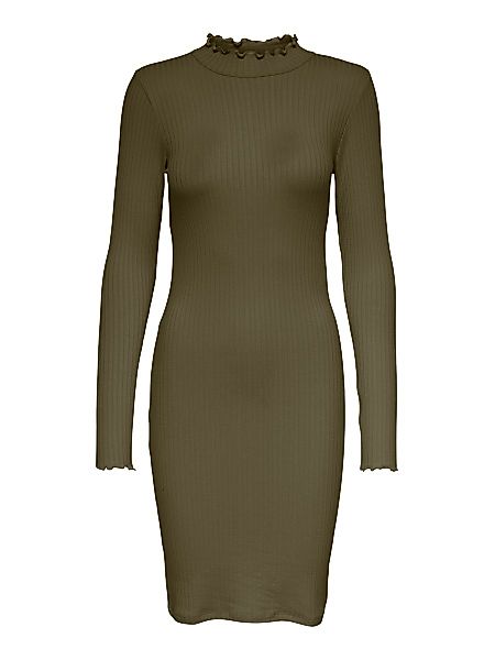 ONLY Slim Fit Kleid Mit Langen Ärmeln Damen Grün günstig online kaufen