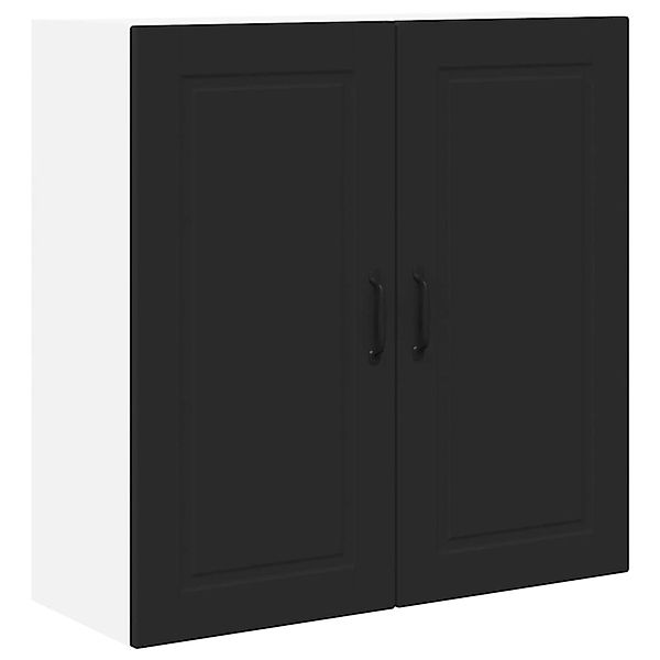 vidaXL Küchenwandschrank mit Tür Schwarz 80 x 31 x 80 cm Holzwerkstoff 8854 günstig online kaufen