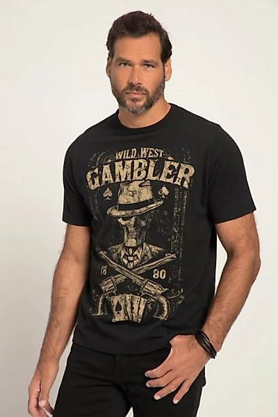 JP1880 T-Shirt T-Shirt Motorrad Gambler Print Halbarm günstig online kaufen