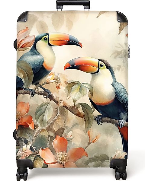 NoBoringSuitcases.com© Hartschalen-Trolley Tukan - Vögel - günstig online kaufen