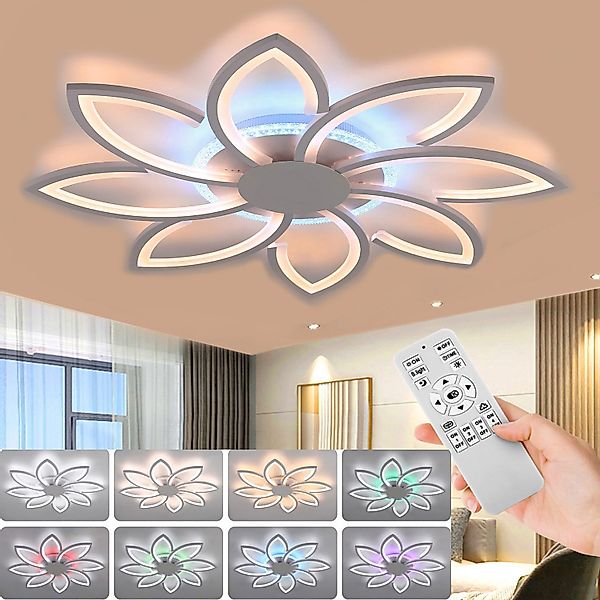 oyajia Deckenleuchte 90W LED Deckenleuchte Wohnzimmer günstig online kaufen