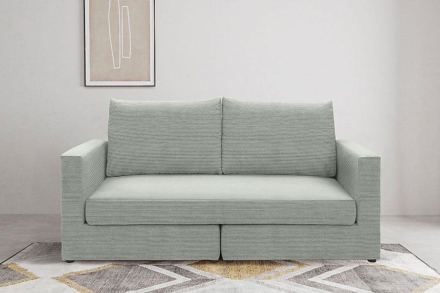 DOMO collection 2-Sitzer "Bibury, modernes Sofa, B/T/H: 178/80/90 cm" Sitzf günstig online kaufen