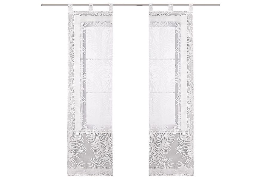 Joyswahl Gardine (2 St), Schlaufen, transparent, Ausbrenner Design Flächenv günstig online kaufen