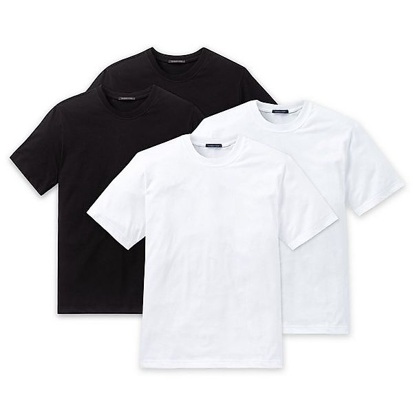 Schiesser T-Shirt Herren American T-Shirt 4er Pack - 1/2 Arm, (Packung, 4er günstig online kaufen