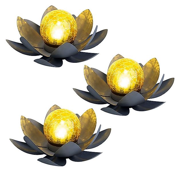 GLOBO LIGHTING LED Solarleuchte, LED-Leuchtmittel fest verbaut, Warmweiß, 3 günstig online kaufen
