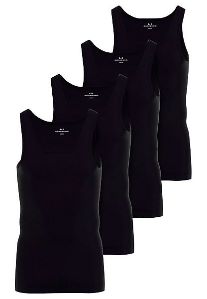 GÖTZBURG Unterhemd GÖTZBURG Herren Tank-Top schwarz uni 4er Pack (4-St) günstig online kaufen