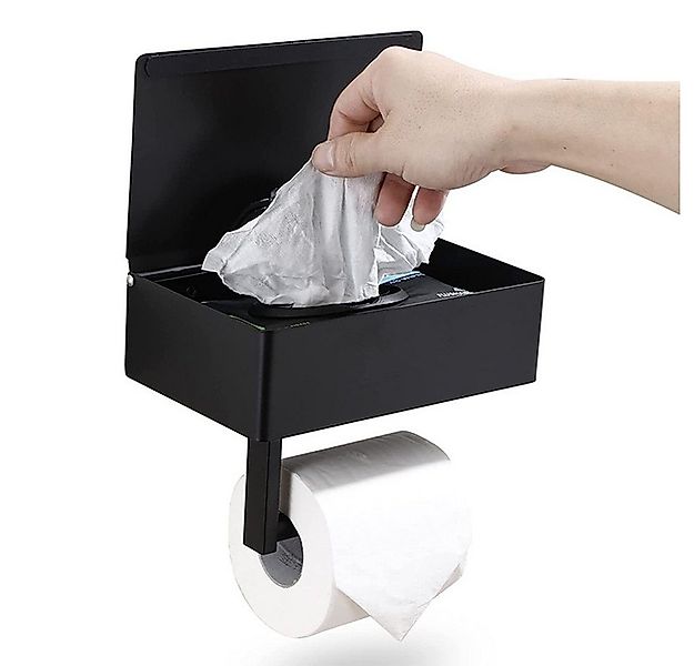XDeer Toilettenpapierhalter Toilettenpapierhalter mit Feuchttücherbox,Ablag günstig online kaufen