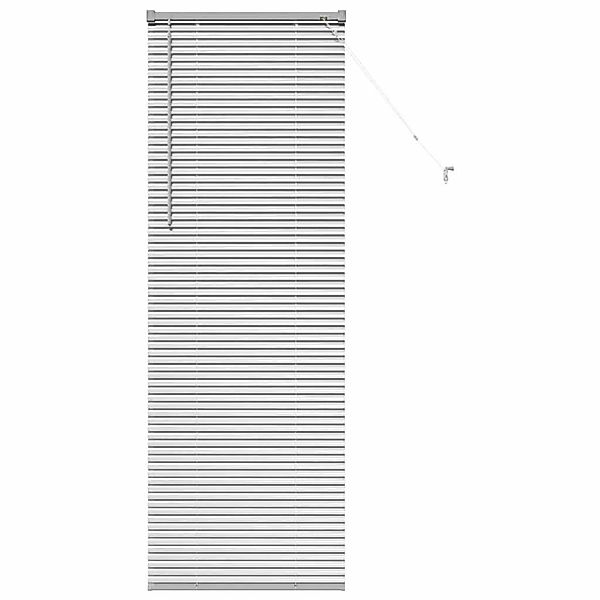 vidaXL Balkenjalousien mit Vorhängen Silber 175 x 65 cm Aluminium 42005915 günstig online kaufen