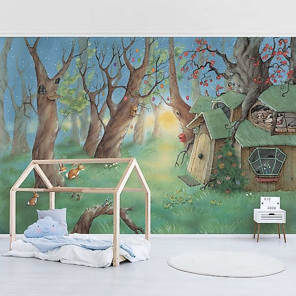 Bilderdepot24 Kindertapete Kinderzimmer Wassili Waschbär Sibelius günstig online kaufen