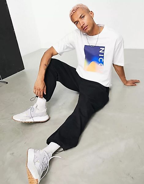Nicce – Paradiso – T-Shirt in Weiß mit Print günstig online kaufen