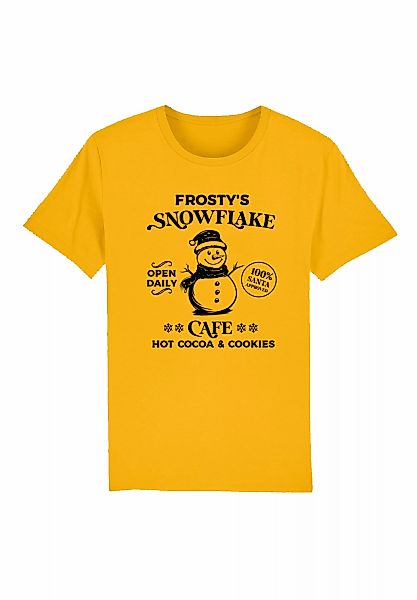 F4NT4STIC T-Shirt "Frostys Snowflake Cafe Retro Weihnachten", Premium Quali günstig online kaufen