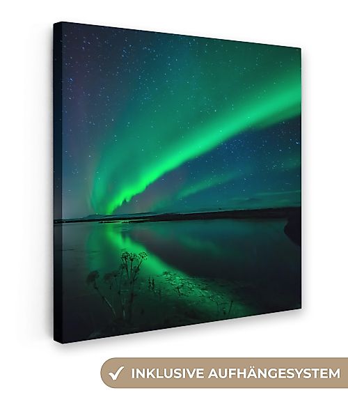 OneMillionCanvasses® Leinwandbild Nordlicht - Island - günstig online kaufen