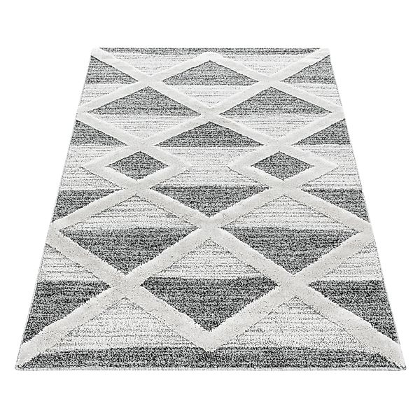 SIMPEX24 Teppich Geometrisch Design, Rund, Höhe: günstig online kaufen