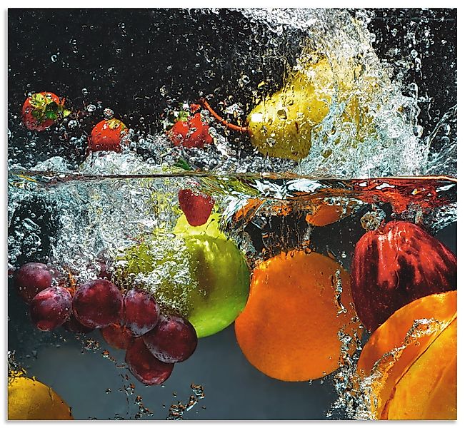 Artland Küchenrückwand »Spritzendes Obst auf dem Wasser«, (1 tlg.), Alu Spr günstig online kaufen