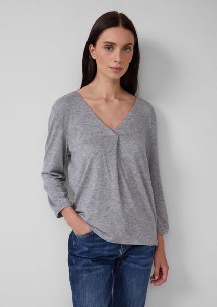 s.Oliver 3/4-Arm-Shirt T-Shirt Meliertes Shirt mit günstig online kaufen