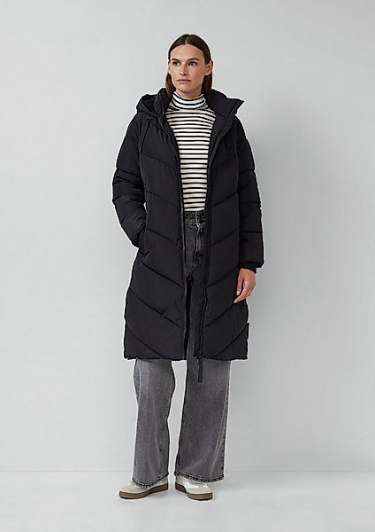 s.Oliver Wintermantel Outdoor-Mantel Steppmantel mit Teddyplüsch-Kapuze günstig online kaufen