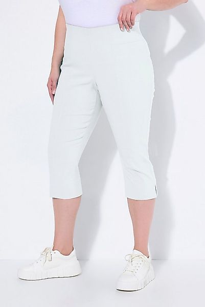 Ulla Popken Funktionshose Bengalin-Capri hochelastisch knitterarm Gummibund günstig online kaufen