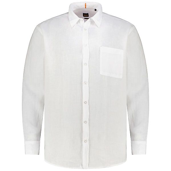 BOSS Freizeithemd aus Leinen Farbe weiß Größe: 3XL günstig online kaufen