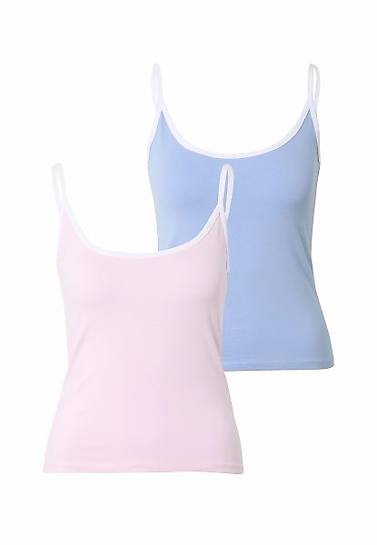 URBAN CLASSICS Tanktop "Urban Classics Ladies Contrast Basic Top 2-Pack" günstig online kaufen