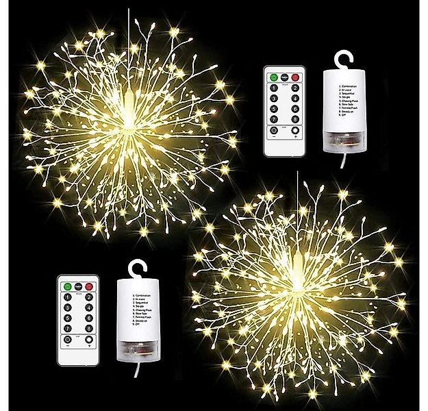 Rosnek LED-Lichterkette Feuerwerk Dekoration Lichter, Feuerwerk Lichterkett günstig online kaufen