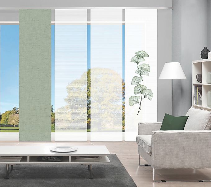 Vision S Schiebegardine "BERTO 4er SET" Paneelwagen 4 Stk. tlg. Schiebevorh günstig online kaufen