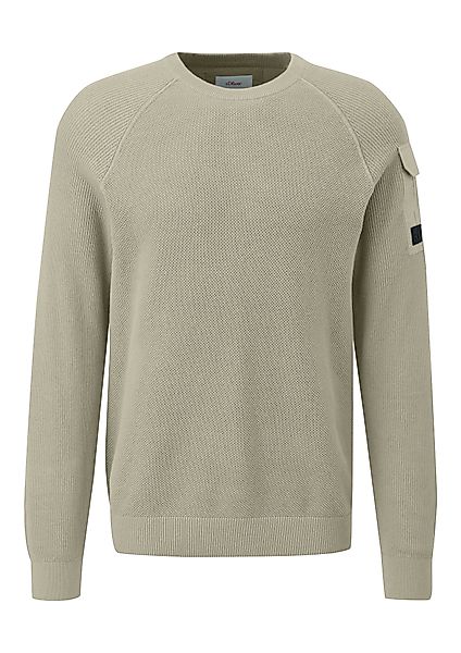 s.Oliver Strickpullover mit aufgesetzter Tasche am günstig online kaufen