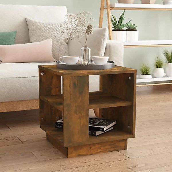 vidaXL Couchtisch Couchtisch Räuchereiche 40x40x43 cm günstig online kaufen