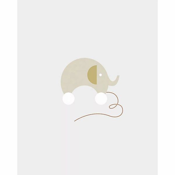 Komar Poster Baby Happy Elefant B/L: ca. 40x50 cm günstig online kaufen