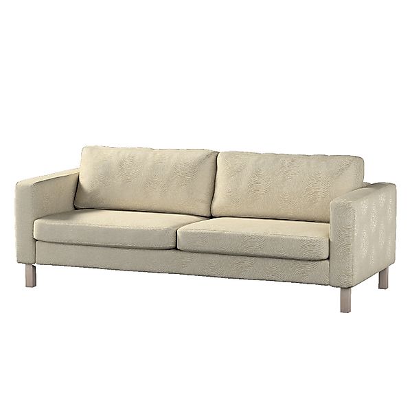 Bezug für Karlstad 3-Sitzer Sofa nicht ausklappbar, kurz, beige-golden, Bez günstig online kaufen