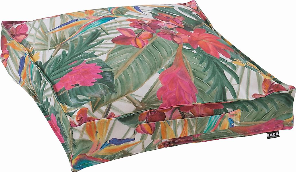 H.O.C.K. Sitzkissen "Beach Life" mit tropischem Muster günstig online kaufen