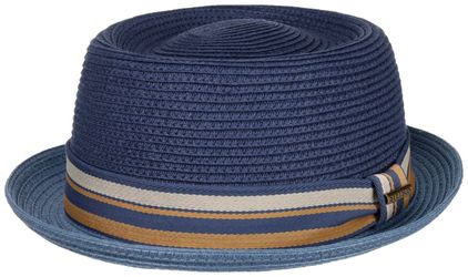 Stetson Strohhut Pork Pie mit bunter günstig online kaufen