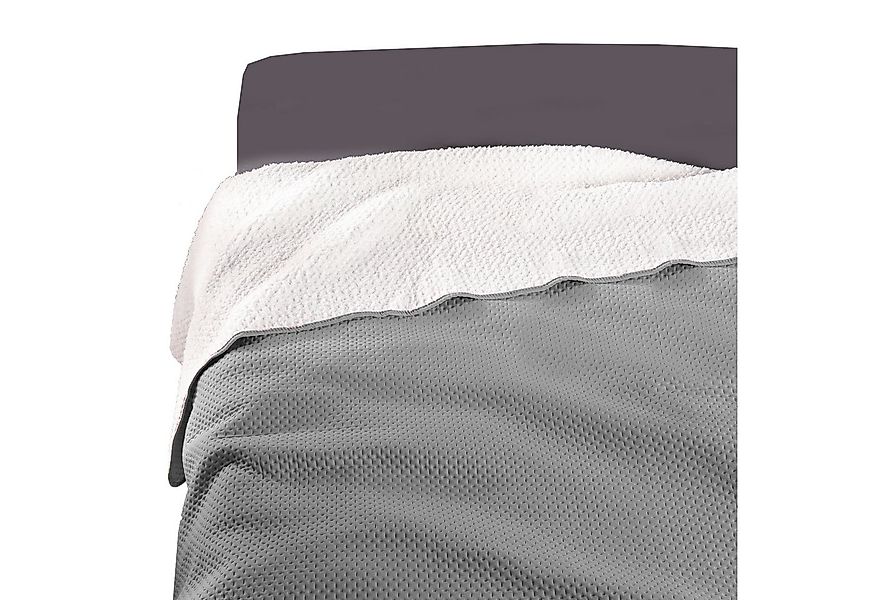 Delindo Lifestyle Bettüberwurf Tagesdecke Soft-Touch, flauschig warme Rücks günstig online kaufen