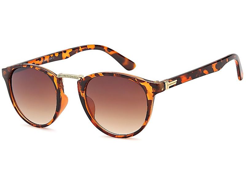 styleBREAKER Sonnenbrille Sonnenbrille mit runden Gläsern und Metall Nasens günstig online kaufen