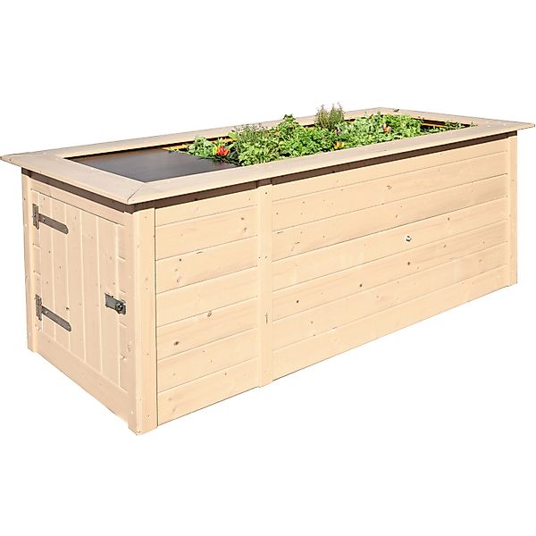 weka Hochbeet, (Set), BxTxH: 205x80x81 cm, mit Anbauschrank günstig online kaufen