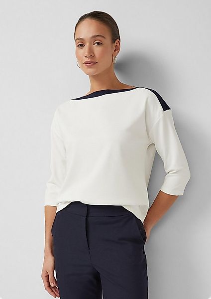 s.Oliver 3/4-Arm-Shirt T-Shirt Shirt im Relaxed Fit mit U-Boot-Ausschnitt u günstig online kaufen