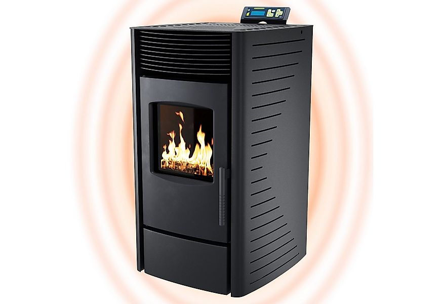 NEMAXX Pelletofen P9 Schwarz 11 kW – Raumheizung bis 220m³ – automatische R günstig online kaufen